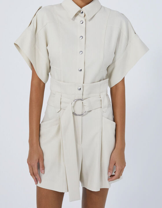 MAJA BELTED ROMPER